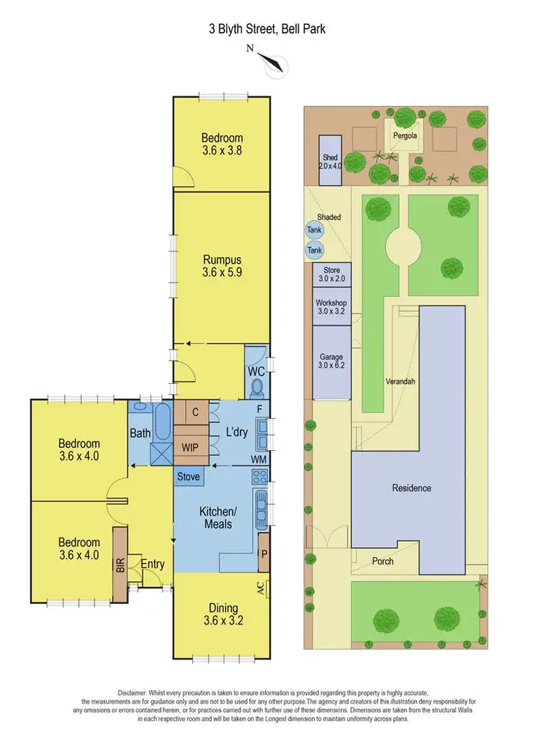 Floorplan of Homely house listing, 3 Blyth Street, Bell Park VIC 3215