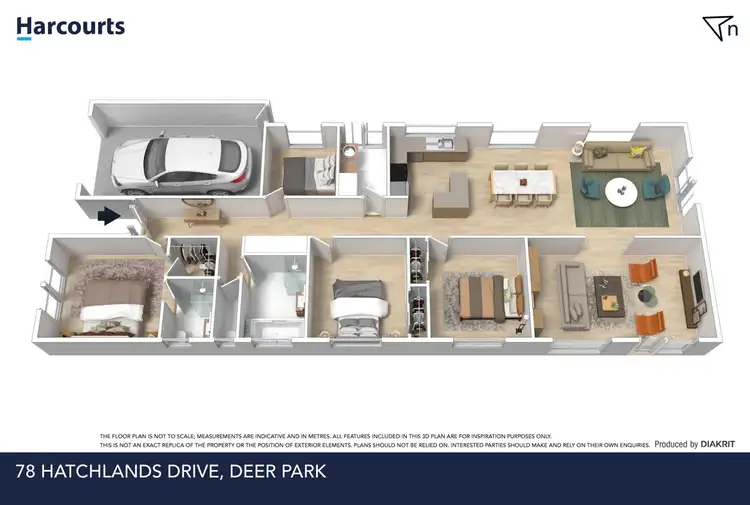 Floorplan of Homely house listing, 78 Hatchlands Drive, Deer Park VIC 3023