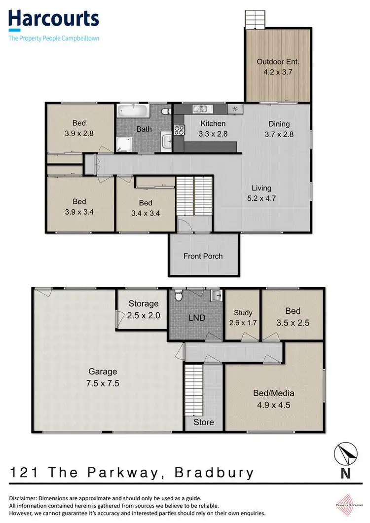 Floorplan of Homely house listing, 121 The Parkway, Bradbury NSW 2560