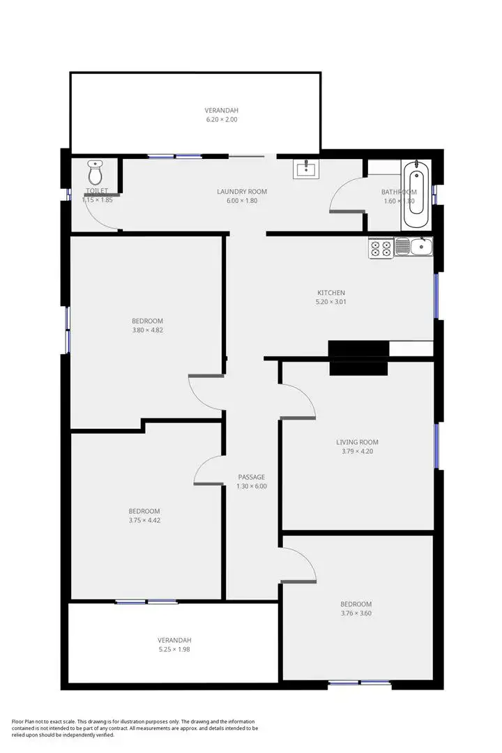Floorplan of Homely house listing, 53 Wright Street, Peterborough SA 5422