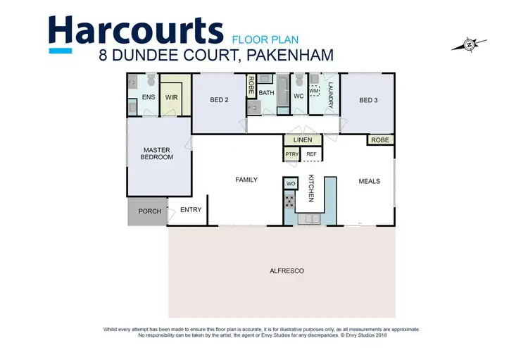 Floorplan of Homely house listing, 8 Dundee Court, Pakenham VIC 3810