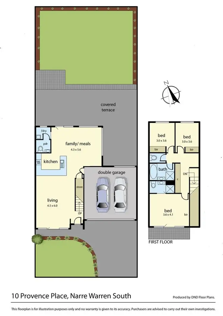 Floorplan of Homely house listing, 10 Provence Place, Narre Warren South VIC 3805
