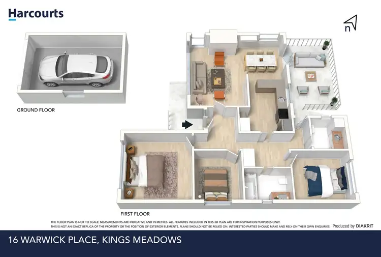 Floorplan of Homely house listing, 16 Warwick Place, Kings Meadows TAS 7249