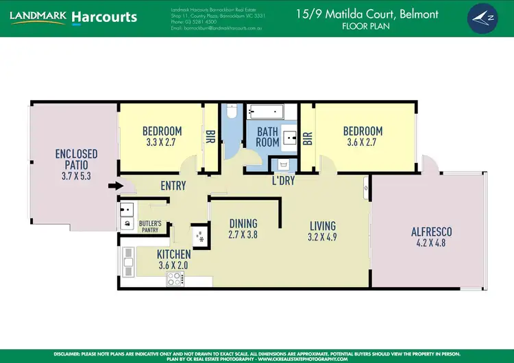 Floorplan of Homely unit listing, 15/9 Matilda Court, Belmont VIC 3216
