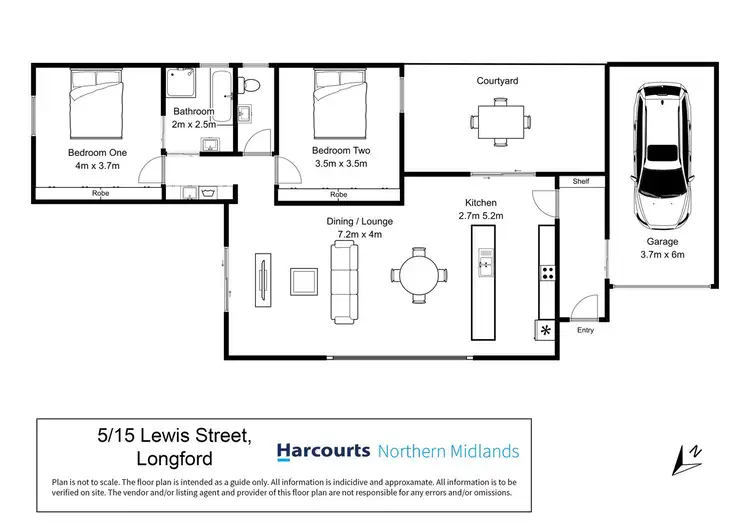 Floorplan of Homely unit listing, 5/15 Lewis Street, Longford TAS 7301
