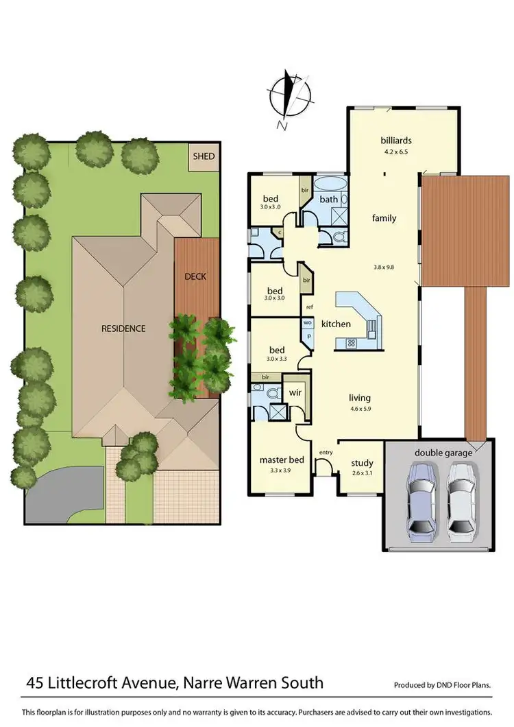 Floorplan of Homely house listing, 45 Littlecroft Avenue, Narre Warren South VIC 3805