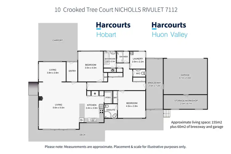 Floorplan of Homely house listing, 10 Crooked Tree Court, Nicholls Rivulet TAS 7112