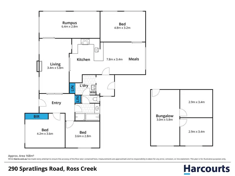Floorplan of Homely house listing, 290 Spratlings Road, Ross Creek VIC 3351