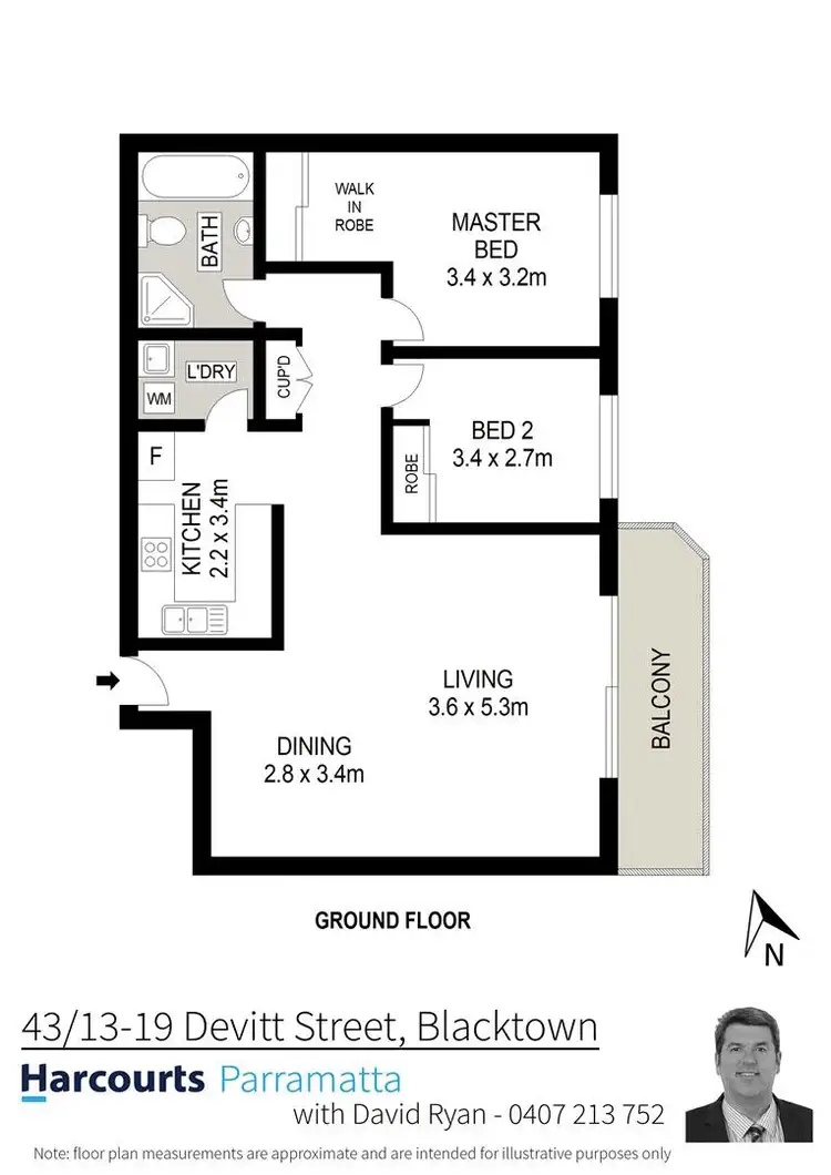 Floorplan of Homely unit listing, 43/13-19 Devitt Street, Blacktown NSW 2148