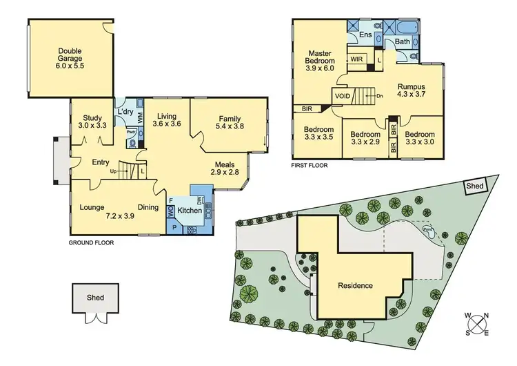 Floorplan of Homely house listing, 5 Cory Place, Berwick VIC 3806