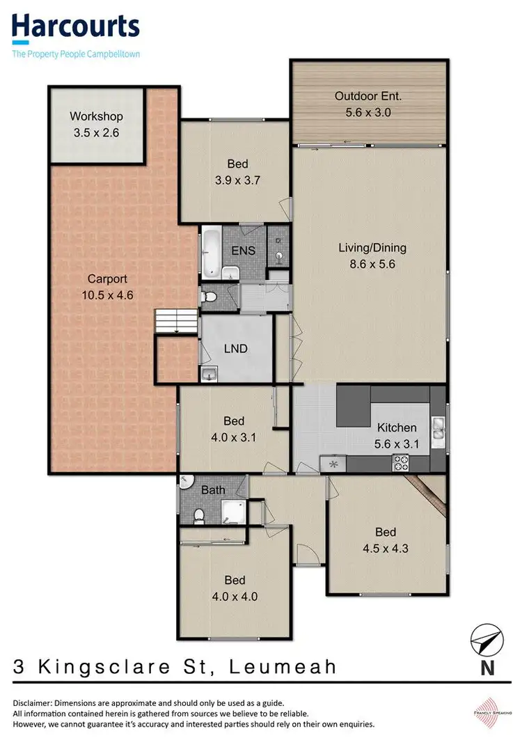 Floorplan of Homely house listing, 3 Kingsclare Street, Leumeah NSW 2560