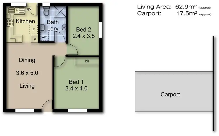 Floorplan of Homely unit listing, 4/3 Church Street, Highgate SA 5063