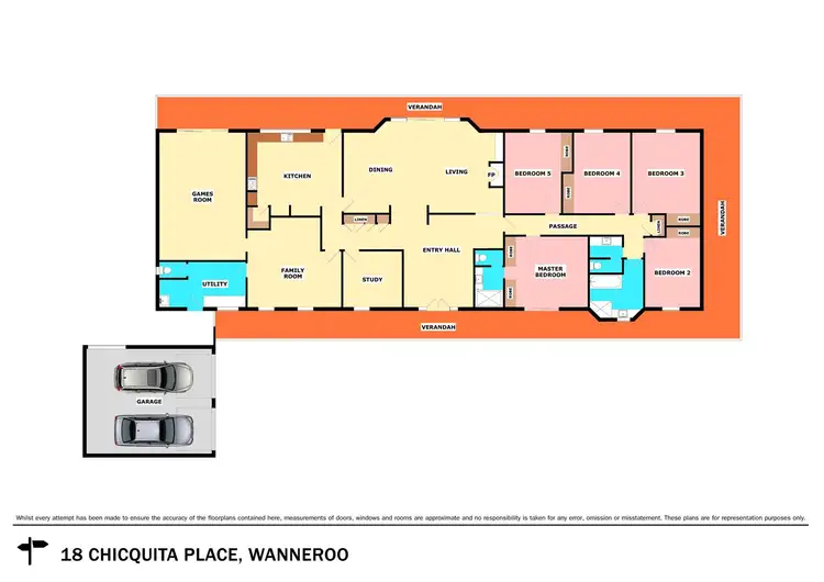 Floorplan of Homely house listing, 18 Chicquita Place, Wanneroo WA 6065