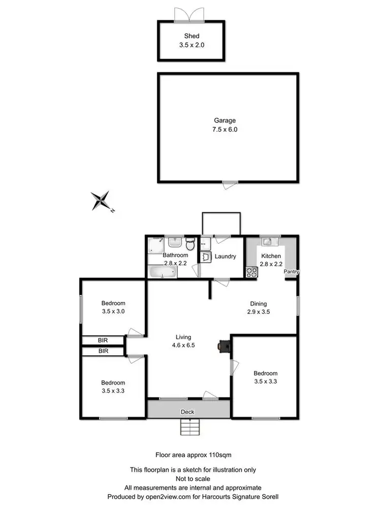 Floorplan of Homely house listing, 27 Reeve Street, Campania TAS 7026