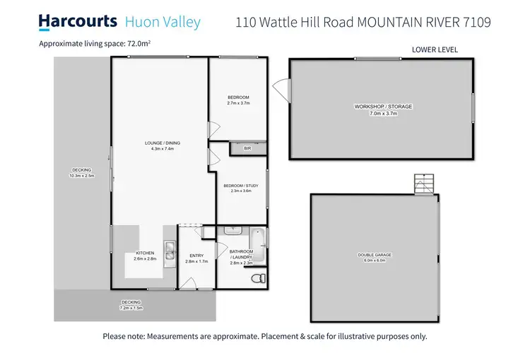 Floorplan of Homely house listing, 110 Wattle Hill Road, Mountain River TAS 7109