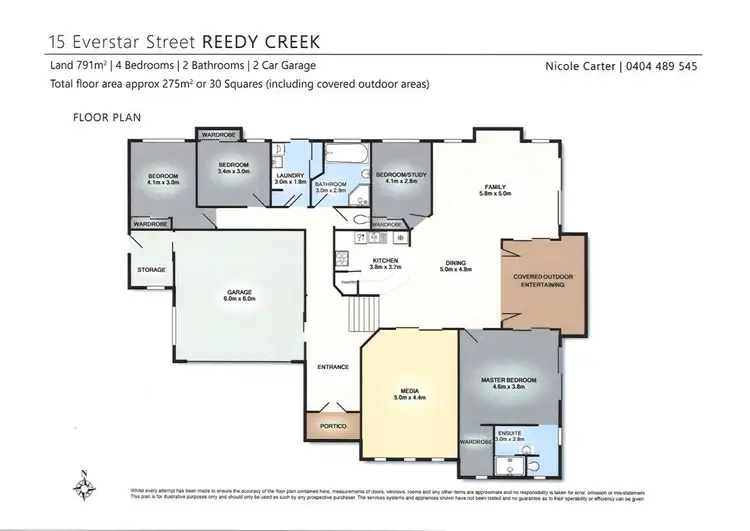 Floorplan of Homely house listing, 15 Everstar Street, Reedy Creek QLD 4227