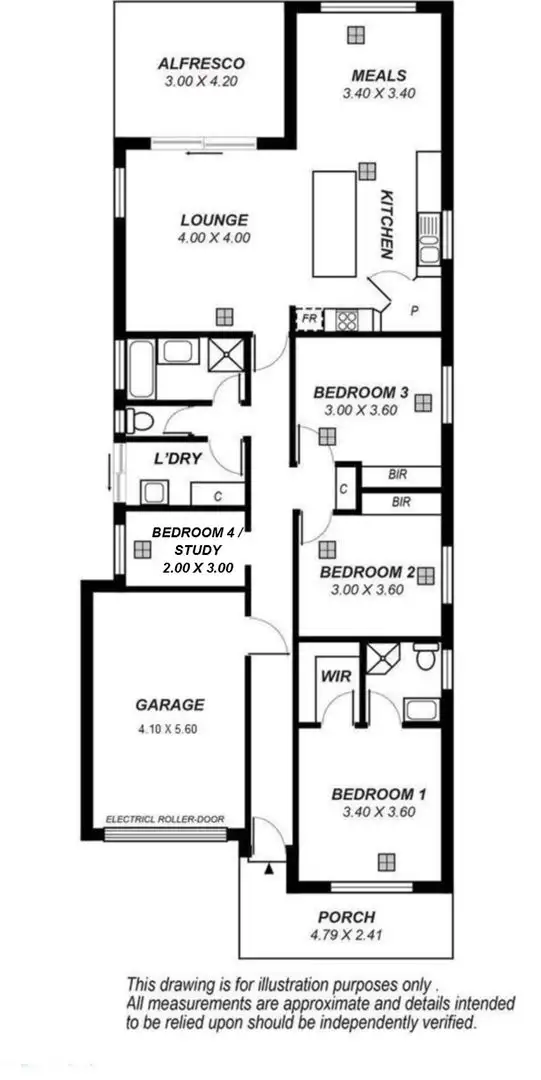 Floorplan of Homely house listing, 18c Kulbina Drive, Salisbury North SA 5108