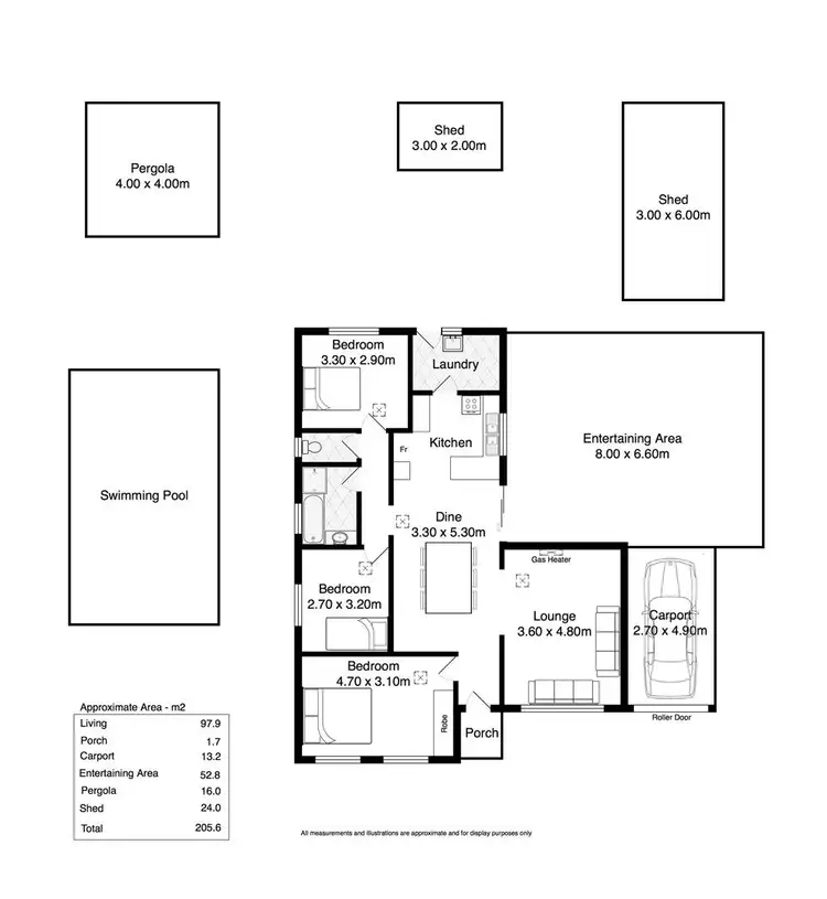 Floorplan of Homely house listing, 1 Bethany Court, Noarlunga Downs SA 5168