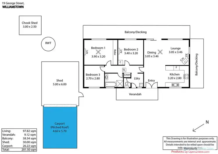 Floorplan of Homely house listing, 19 George Street, Williamstown SA 5351