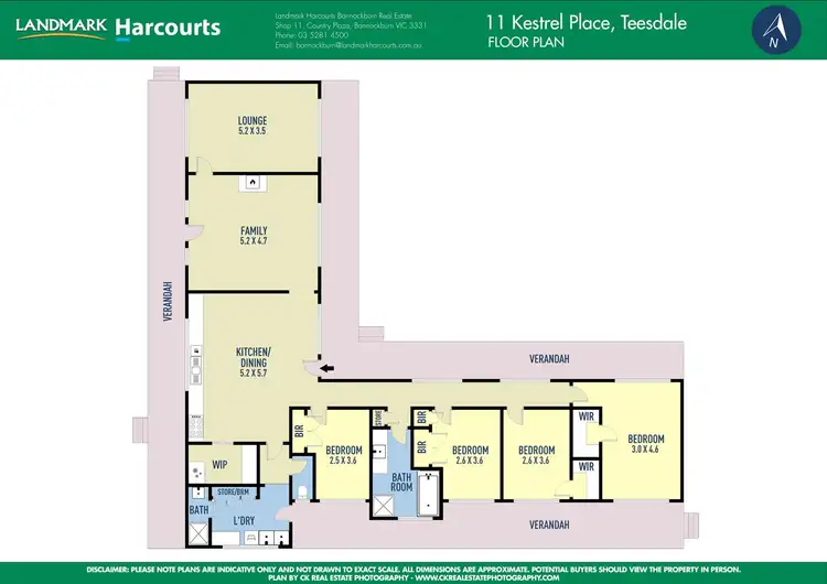 Floorplan of Homely house listing, 11 Kestrel Place, Teesdale VIC 3328