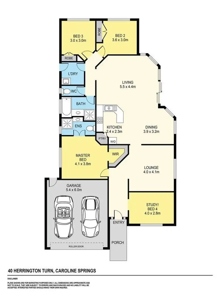 Floorplan of Homely house listing, 40 Herrington turn, Caroline Springs VIC 3023