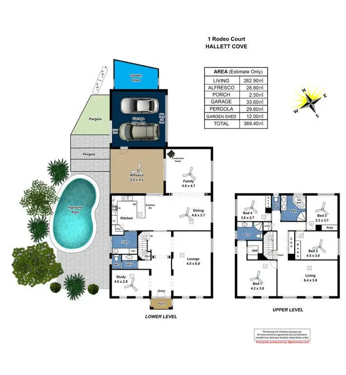 Floorplan of Homely house listing, 1 Rodeo Court, Hallett Cove SA 5158