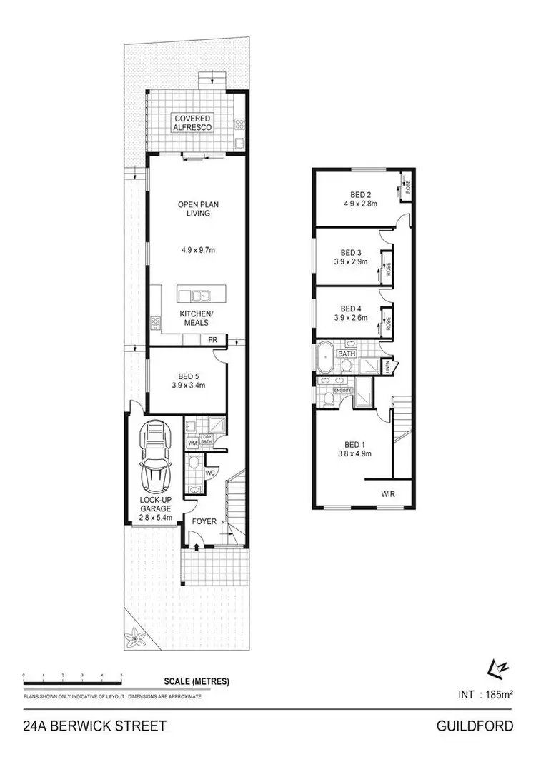 Floorplan of Homely semi-detached listing, 24 Berwick Street, Guildford NSW 2161