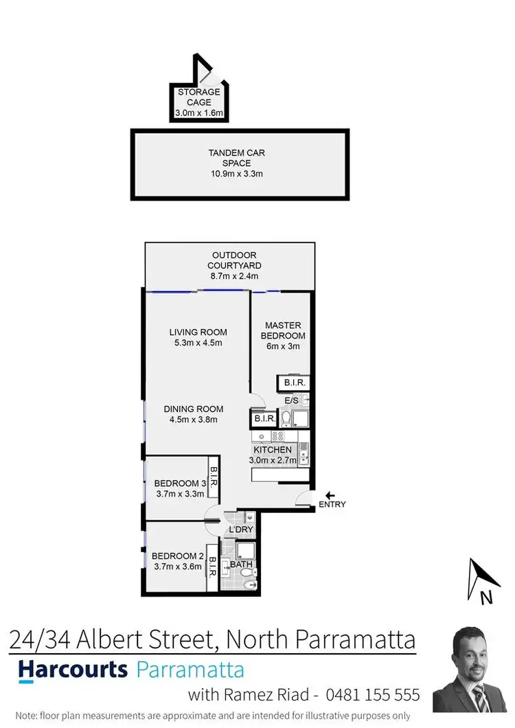 Floorplan of Homely apartment listing, 24/34 Albert Street, North Parramatta NSW 2151