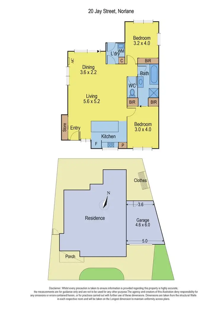 Floorplan of Homely townhouse listing, 20 Jay Street, Norlane VIC 3214