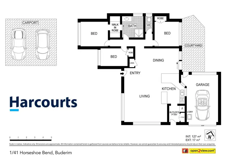 Floorplan of Homely semi-detached listing, 1/41 Horseshoe Bend, Buderim QLD 4556