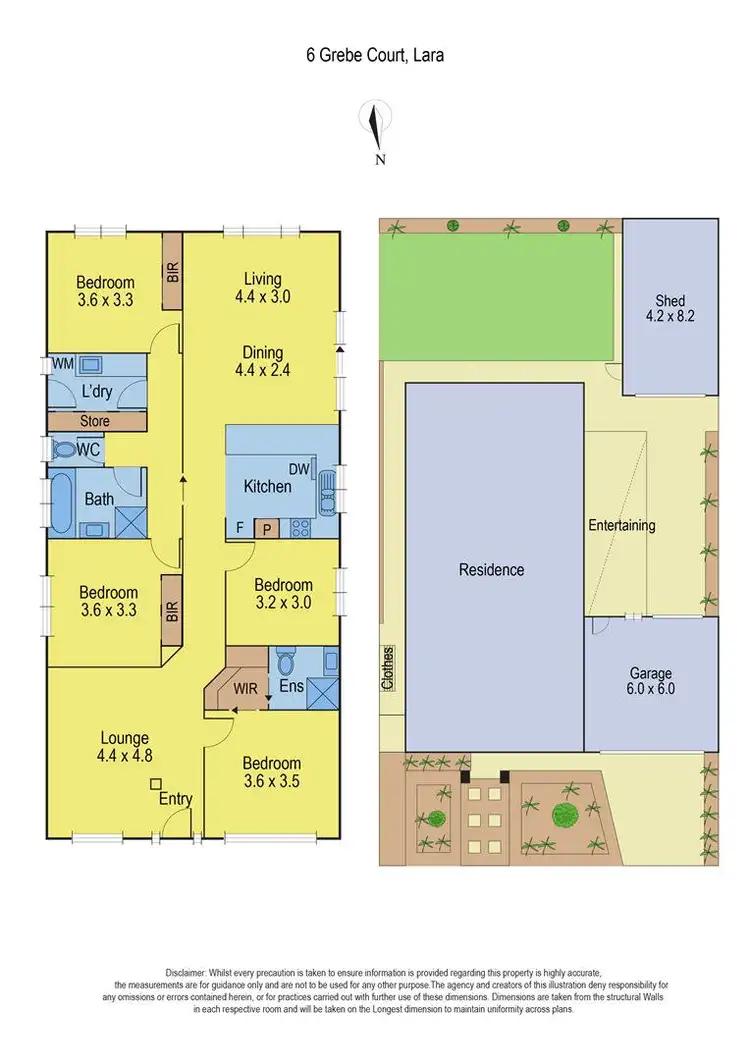 Floorplan of Homely house listing, 6 Grebe Court, Lara VIC 3212