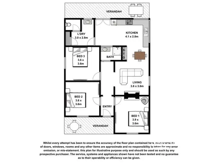 Floorplan of Homely house listing, 40 Burns Street, Hamilton VIC 3300