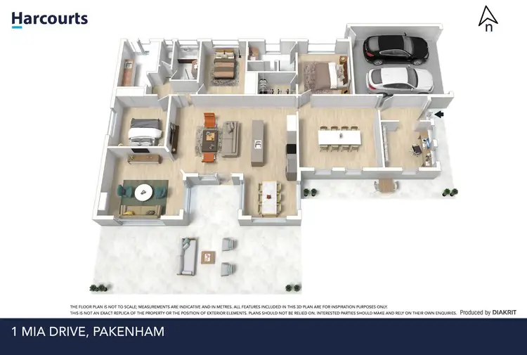 Floorplan of Homely house listing, 1 Mia Drive, Pakenham VIC 3810