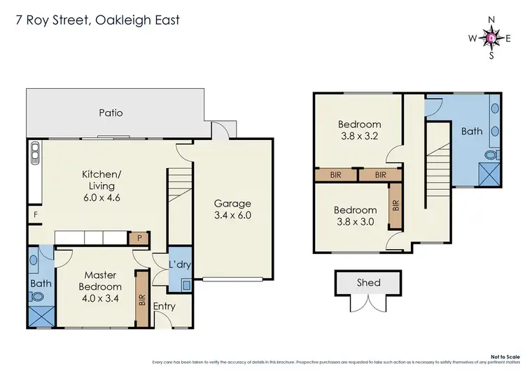 Floorplan of Homely townhouse listing, 7 Roy Street, Oakleigh East VIC 3166