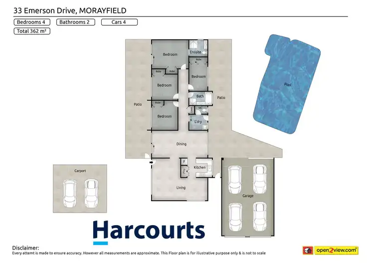 Floorplan of Homely house listing, 33 Emerson Drive, Morayfield QLD 4506