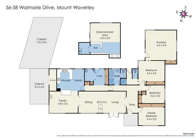 Floorplan of Homely house listing, 56-58 Waimarie Drive, Mount Waverley VIC 3149