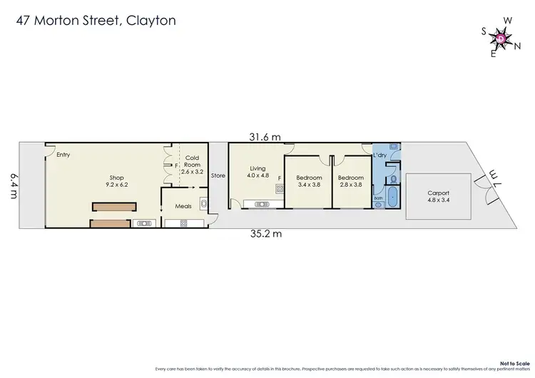 Floorplan of Homely house listing, 47 Morton Street, Clayton VIC 3168