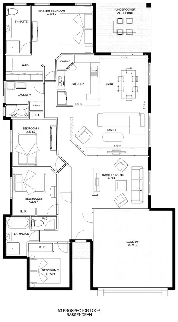 Floorplan of Homely house listing, 53 Prospector Loop, Bassendean WA 6054