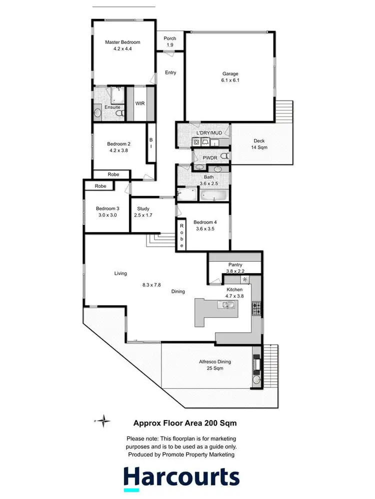 Floorplan of Homely house listing, 985 Oceana Drive, Tranmere TAS 7018