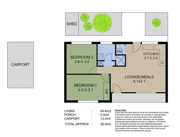 Floorplan of Homely unit listing, 6/141 Cross Road, Westbourne Park SA 5041