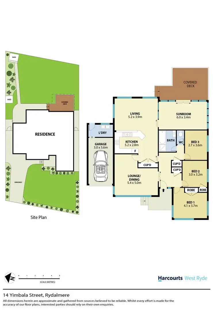 Floorplan of Homely house listing, 14 Yimbala Street, Rydalmere NSW 2116
