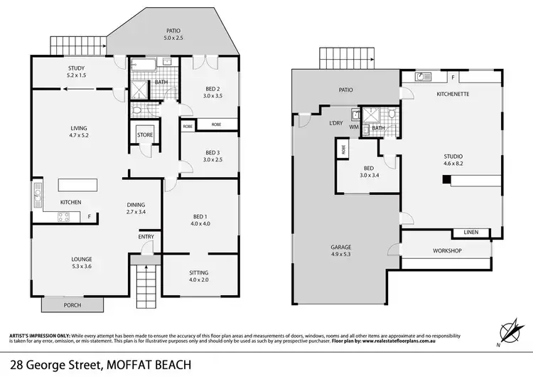 Floorplan of Homely house listing, 28 George Street, Moffat Beach QLD 4551