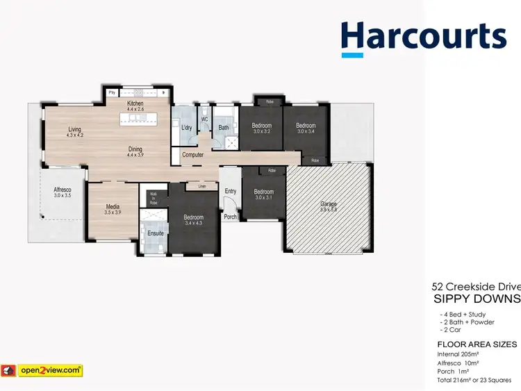 Floorplan of Homely house listing, 52 Creekside Drive, Sippy Downs QLD 4556
