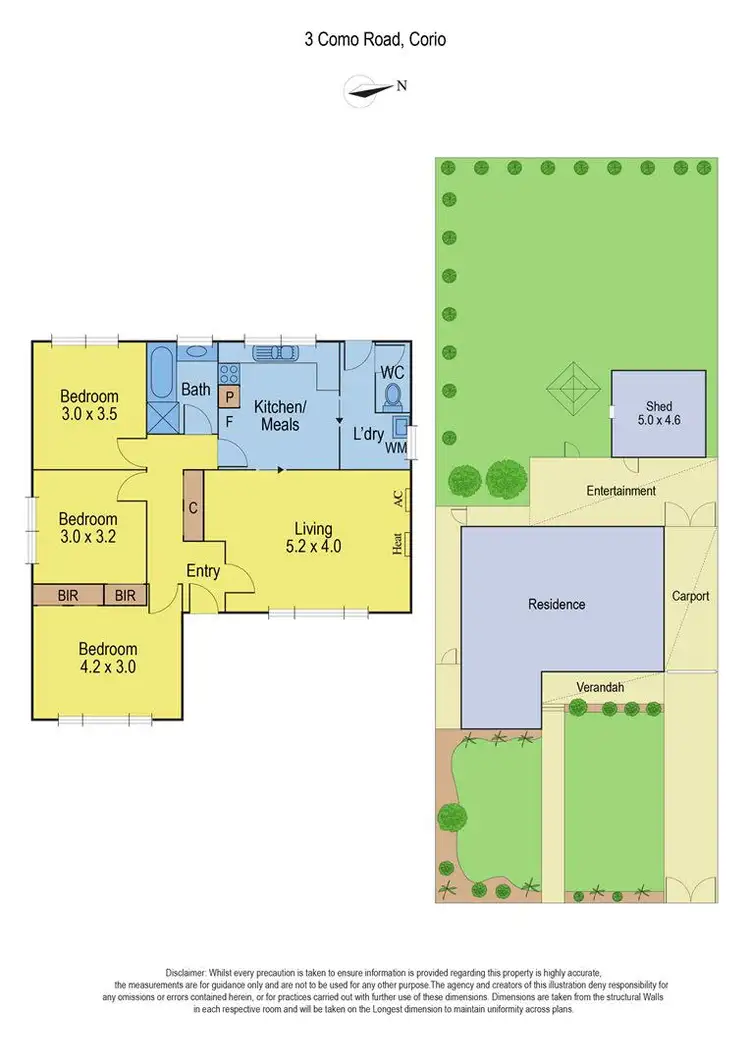 Floorplan of Homely house listing, 3 Como Road, Corio VIC 3214