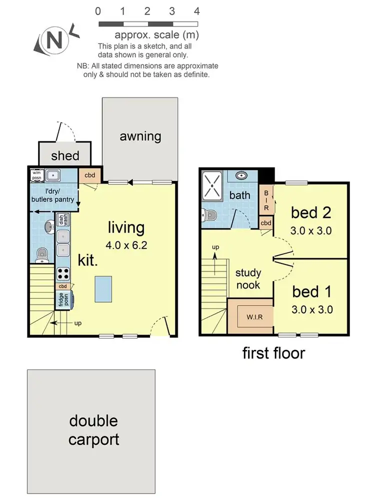 Floorplan of Homely townhouse listing, 79 Belsay Chase, Chirnside Park VIC 3116