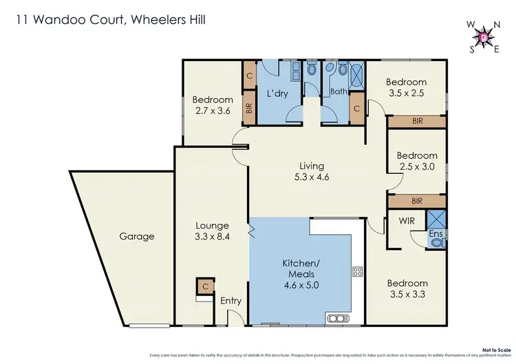 Floorplan of Homely house listing, 11 Wandoo Court, Wheelers Hill VIC 3150