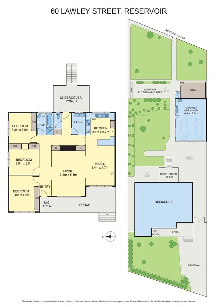 Floorplan of Homely house listing, 60 Lawley Street, Reservoir VIC 3073