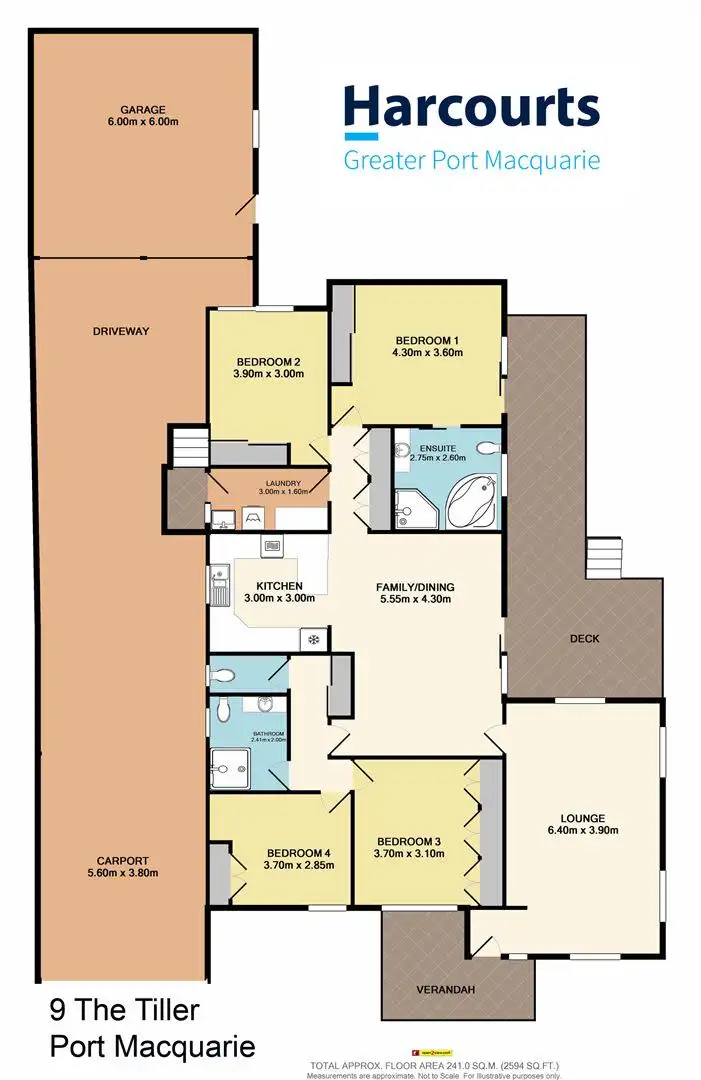 Floorplan of Homely house listing, 9 The Tiller, Port Macquarie NSW 2444