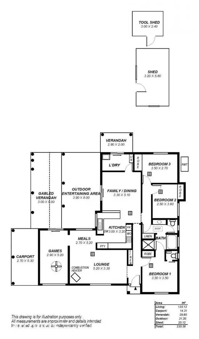 Floorplan of Homely house listing, 12 Armstrong Street, Sellicks Beach SA 5174