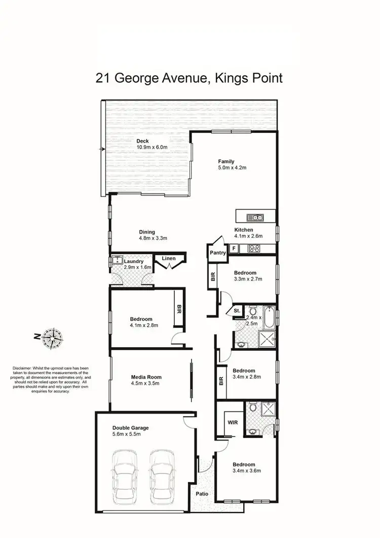 Floorplan of Homely house listing, 21 George Avenue, Kings Point NSW 2539